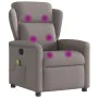 Sillón de masaje reclinable de tela gris taupé de , Sillones - Ref: Foro24-4015593, Precio: 203,84 €, Descuento: %
