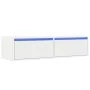 Mueble de TV con luces LED blanco 100X35,5x25 cm by , TV Furniture - Ref: Foro24-860238, Price: 79,11 €, Discount: %