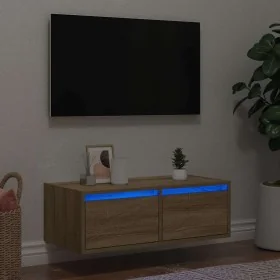 Mueble de TV con luces LED roble sonoma 75x35,5x25 cm von , TV-Möbel - Ref: Foro24-860231, Preis: 67,03 €, Rabatt: %