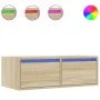 Mueble de TV con luces LED roble sonoma 75x35,5x25 cm de , Muebles TV - Ref: Foro24-860231, Precio: 67,03 €, Descuento: %
