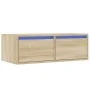 Mueble de TV con luces LED roble sonoma 75x35,5x25 cm de , Muebles TV - Ref: Foro24-860231, Precio: 67,03 €, Descuento: %