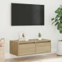 Mueble de TV con luces LED roble sonoma 75x35,5x25 cm de , Muebles TV - Ref: Foro24-860231, Precio: 67,03 €, Descuento: %