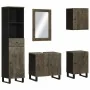 Conjunto de muebles de baño 5 piezas madera maciza mango negro von , Badezimmermöbel - Ref: Foro24-3310003, Preis: 370,30 €, ...