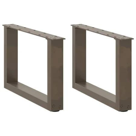 Patas de mesa centro forma U 2uds acero natural 50x(30-31) cm de , Patas para mesas - Ref: Foro24-4013139, Precio: 52,04 €, D...