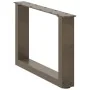 Patas de mesa centro forma U 2uds acero natural 50x(30-31) cm de , Patas para mesas - Ref: Foro24-4013139, Precio: 52,04 €, D...