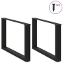Patas de mesa de centro forma U 2uds acero negro 70x(42-43) cm by , Table legs - Ref: Foro24-4013164, Price: 64,59 €, Discoun...