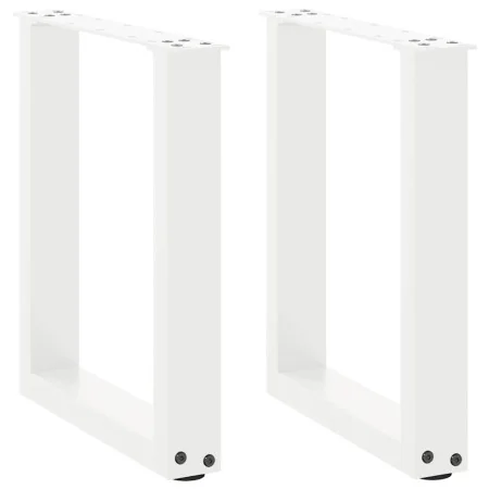 Patas de mesa de centro forma U 2uds acero blanco 38x(42-43) cm by , Table legs - Ref: Foro24-4013153, Price: 56,92 €, Discou...