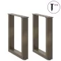 Patas para mesa de centro en forma de U 2 uds antracita acero by , Table legs - Ref: Foro24-4013151, Price: 50,24 €, Discount: %