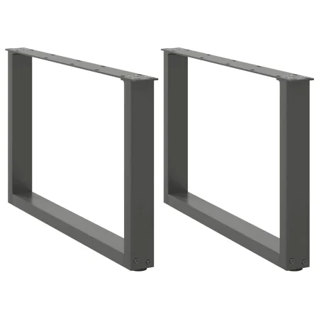 Patas para mesa de centro en forma de U 2 uds antracita acero by , Table legs - Ref: Foro24-4013166, Price: 64,44 €, Discount: %