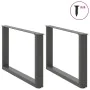 Patas para mesa de centro en forma de U 2 uds antracita acero by , Table legs - Ref: Foro24-4013166, Price: 64,44 €, Discount: %