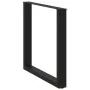 Patas para mesa centro forma U 3 uds acero negro 90x(72-73) cm de , Patas para mesas - Ref: Foro24-4013208, Precio: 119,75 €,...