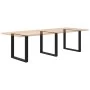 Patas para mesa centro forma U 3 uds acero negro 90x(72-73) cm de , Patas para mesas - Ref: Foro24-4013208, Precio: 119,75 €,...