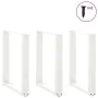 Patas para mesa centro forma U 3 uds blanco 70x(72-73) cm acero by , Table legs - Ref: Foro24-4013201, Price: 119,72 €, Disco...