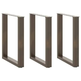 Patas mesa centro forma U 3uds acero natural 70x(72-73)cm acero by , Table legs - Ref: Foro24-4013203, Price: 115,28 €, Disco...