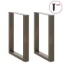 Patas mesa centro forma U 2uds acero natural 70x(72-73)cm acero by , Table legs - Ref: Foro24-4013187, Price: 82,41 €, Discou...