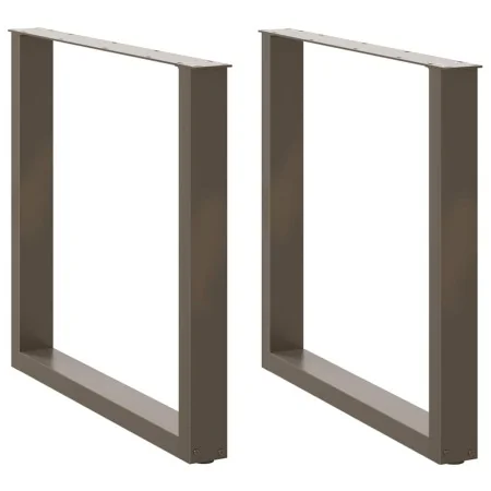 Patas mesa centro forma U 2uds acero natural 80x(72-73)cm acero de , Patas para mesas - Ref: Foro24-4013191, Precio: 86,60 €,...