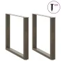 Patas mesa centro forma U 2uds acero natural 80x(72-73)cm acero de , Patas para mesas - Ref: Foro24-4013191, Precio: 86,60 €,...