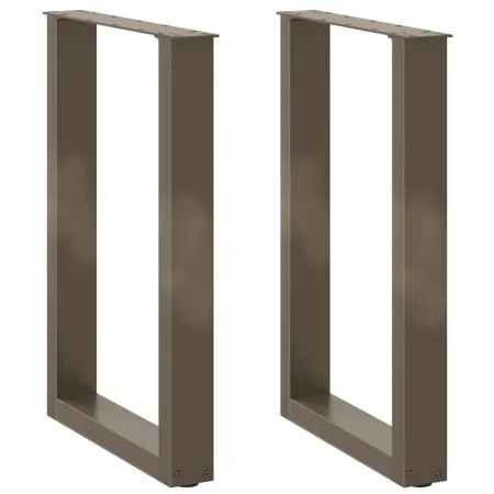 Patas para mesa comedor forma U 2uds acero natural 50x(72-73)cm de , Patas para mesas - Ref: Foro24-4013179, Precio: 81,30 €,...