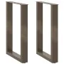 Patas para mesa comedor forma U 2uds acero natural 50x(72-73)cm de , Patas para mesas - Ref: Foro24-4013179, Precio: 81,30 €,...