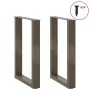 Patas para mesa comedor forma U 2uds acero natural 50x(72-73)cm de , Patas para mesas - Ref: Foro24-4013179, Precio: 81,30 €,...