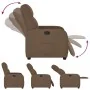 Sillón reclinable de tela marrón by , Armchairs - Ref: Foro24-4015526, Price: 178,27 €, Discount: %