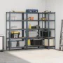 Estante almacenaje 5 niveles 3 uds acero y madera contrachapada by , Industrial shelving - Ref: Foro24-3307594, Price: 133,51...