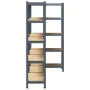 Estante almacenaje 5 niveles 3 uds acero y madera contrachapada by , Industrial shelving - Ref: Foro24-3307594, Price: 133,51...