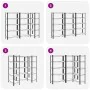 Estante almacenaje 5 niveles 3 uds acero y madera contrachapada by , Industrial shelving - Ref: Foro24-3307594, Price: 133,51...