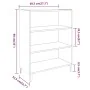 Oak brown plywood sideboard 69.5x32.5x90cm by vidaXL, Sideboards - Ref: Foro24-817380, Price: 53,01 €, Discount: %