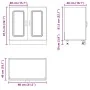 Mueble bajo para fregadero Kalmar roble sonoma 80x46x81,5 cm von , Küchenschränke - Ref: Foro24-853450, Preis: 67,34 €, Rabat...