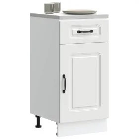 Mueble bajo de cocina Kalmar madera de ingeniería blanca by , Kitchen cabinets - Ref: Foro24-853467, Price: 80,49 €, Discount: %