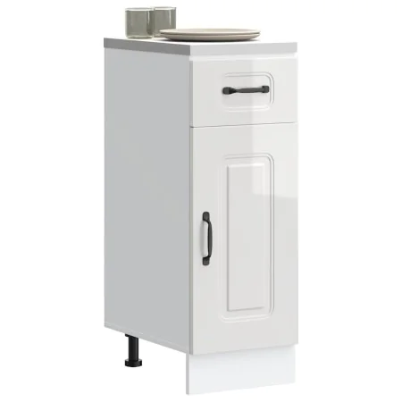 Mueble bajo cocina Kalmar madera ingeniería blanca alto brillo von , Küchenschränke - Ref: Foro24-853459, Preis: 70,29 €, Rab...