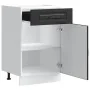 Mueble bajo de cocina Kalmar madera de ingeniería negra by , Kitchen cabinets - Ref: Foro24-853478, Price: 90,24 €, Discount: %