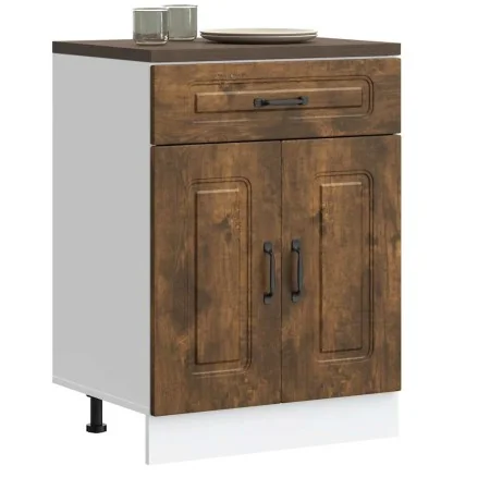 Mueble bajo de cocina Kalmar de madera ingeniería roble ahumado von , Küchenschränke - Ref: Foro24-853492, Preis: 89,18 €, Ra...