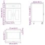 Mueble bajo de cocina Kalmar de madera ingeniería roble ahumado von , Küchenschränke - Ref: Foro24-853492, Preis: 89,18 €, Ra...