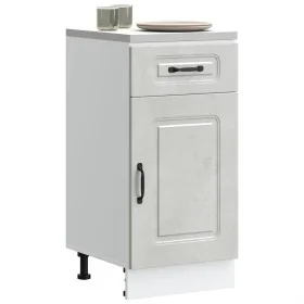 Mueble bajo de cocina Kalmar madera de ingeniería gris hormigón by , Kitchen cabinets - Ref: Foro24-853471, Price: 79,40 €, D...