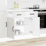 Mueble bajo cocina Kalmar madera ingeniería blanca alto brillo de , Armarios de cocina - Ref: Foro24-853499, Precio: 108,55 €...