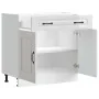 Mueble bajo cocina Kalmar madera ingeniería blanca alto brillo de , Armarios de cocina - Ref: Foro24-853499, Precio: 108,55 €...