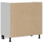 Mueble bajo cocina Kalmar madera ingeniería blanca alto brillo de , Armarios de cocina - Ref: Foro24-853499, Precio: 108,55 €...