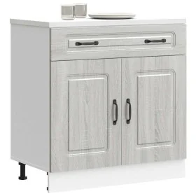 Mueble bajo de cocina Kalmar gris sonoma madera de ingeniería de , Armarios de cocina - Ref: Foro24-853503, Precio: 105,15 €,...