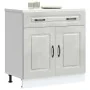 Mueble bajo de cocina Kalmar madera de ingeniería gris hormigón de , Armarios de cocina - Ref: Foro24-853501, Precio: 94,69 €...