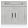 Mueble bajo de cocina Kalmar madera de ingeniería gris hormigón de , Armarios de cocina - Ref: Foro24-853501, Precio: 94,69 €...