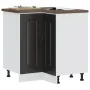 Mueble bajo esquinero de cocina Kalmar madera ingeniería negra de , Armarios de cocina - Ref: Foro24-853508, Precio: 104,99 €...