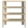 Mueble zapatero madera contrachapada roble sonoma 61x32x70 cm by , Shoe racks and shoe organizers - Ref: Foro24-859844, Price...