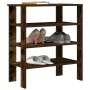 Zapatero madera contrachapada roble ahumado 61x32x70 cm by , Shoe racks and shoe organizers - Ref: Foro24-859846, Price: 45,9...