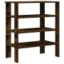 Zapatero madera contrachapada roble ahumado 61x32x70 cm by , Shoe racks and shoe organizers - Ref: Foro24-859846, Price: 45,9...