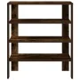 Zapatero madera contrachapada roble ahumado 61x32x70 cm by , Shoe racks and shoe organizers - Ref: Foro24-859846, Price: 45,9...