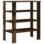 Zapatero madera contrachapada roble ahumado 61x32x70 cm by , Shoe racks and shoe organizers - Ref: Foro24-859846, Price: 45,9...
