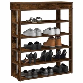 Mueble zapatero madera de ingeniería roble ahumado 80x30x98 cm by , Shoe racks and shoe organizers - Ref: Foro24-859936, Pric...