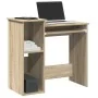 Escritorio con estantes contrachapada color roble 84x40x78 cm by , Desks - Ref: Foro24-860447, Price: 77,02 €, Discount: %